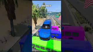 Reverse Cars Jump over color busses [upl. by Atlanta]