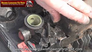 Petrol Lawnmower How To Replace Governor Springs Help [upl. by Demmy]