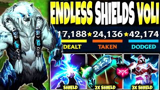 Testing the ENDLESS SHIELD VOLIBEAR SEASON 14 BUILD GUIDE UP TO 4 SHIELDS  Volibear s14 Gameplay [upl. by Atiluap158]