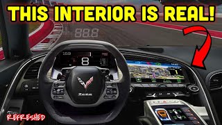 NEW INTERIOR 2025 c8 ZR1 Corvette NEW interior is HERE CRAZY GOOD [upl. by Nylirret159]