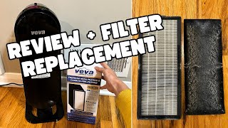 Veva 8000 Air Purifier Review  Filter Replacement Demo [upl. by Anibor]