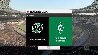 Hannover 96 vs Werder Bremen 22092022 Club Friendlies FIFA 22 [upl. by Eesdnyl]