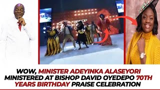 WOW ADEYINKA ALASEYORI MINISTERED AT BISHOP DAVID OYEDEPO 70TH YEARS BIRTHDAY PRAISE CELEBRATION [upl. by Huskamp]