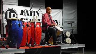 Djembe Performance by master percussionist Hakim Ludin  LPFender Tour 2009 [upl. by Melac]