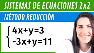 Resolver SISTEMAS 2x2 📌 Método REDUCCIÓN [upl. by Eenahs957]