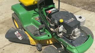 Parts Demo John Deere LT155 38quot Lawn Tractor [upl. by Darya]