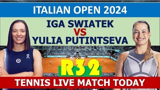 Iga Świątek vs Yulia Putintseva  Italian Open 2024 [upl. by Gorrono]