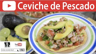 CEVICHE DE PESCADO  Vicky Receta Fácil [upl. by Niboc]