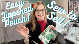 Easiest Zipper Pouch Sew to Sell [upl. by Thilde105]