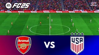 FC 25 ARSENAL FC vs USWNT  Nov 30 2024  Womens Friendly  PS5 Gameplay [upl. by Eseekram]