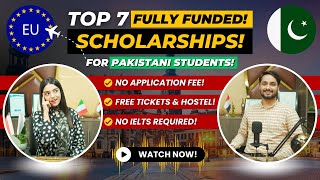 Top 7 Scholarships For international students  No IELTS Exam amp No Application Fee  URDU  HINDI [upl. by Ferdinanda]