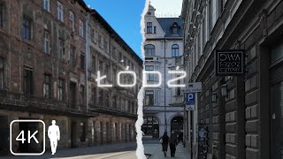 Łódź Poland sunny day Lonely Walk 4K [upl. by Sender]