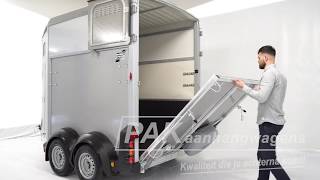 Ifor Williams HB506 2paards paardentrailer van PAK Aanhangwagens [upl. by Rheba902]