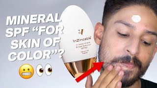 Dr V InZincable SPF 50 Sunscreen for Skin of Color Review  Wear Test [upl. by Yendis449]