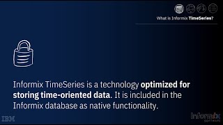 Introduction to Informix TimeSeries by Carlton Doe [upl. by Martie]