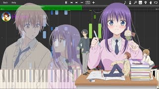 Midara na Aochan wa Benkyou ga Dekinai OP Piano  WONDERFUL WONDER [upl. by Adnohsad]