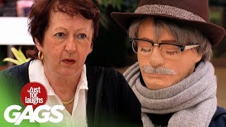 Clever Old Man Pranks Wife With Dummy [upl. by Ynohta]