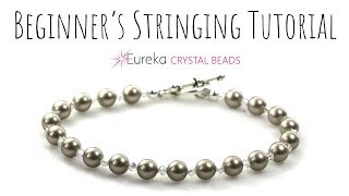 Learn to string beads  the right way [upl. by Pollak636]