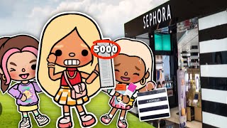 NO BUDGET SEPHORA CHALLENGE 💅 🤑  TIKTOK roleplay  Toca boca life ROLEPLAY with voice [upl. by Reed345]