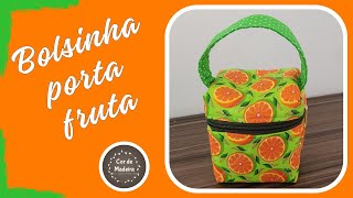 Como fazer uma bolsinha porta fruta de tecido sewingbags costurascriativas [upl. by Chrisse]