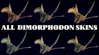 ALL DIMORPHODON SKINS 1  JURASSIC WORLD EVOLUTION 2 [upl. by Siulegroj]