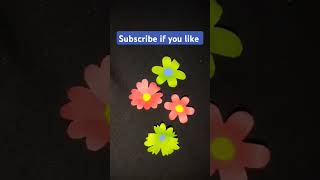 How to make paper flowerstrending 1million diy art viral short viral videocrafts [upl. by Rraval59]