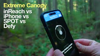 Extreme Tree Canopy Test  inReach iPhone ZOLEO SPOT X [upl. by Jarib]