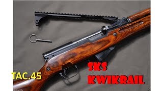 SKS Magwedge KWIKRAIL rail system install Best SKS Accessory Ever [upl. by Peggi]