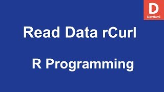 R Programming Read Data from Web RCurl [upl. by Raab]