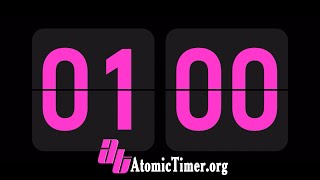 1 Minute Timer  60 Seconds Timer  Countdown Atomic Timer  Best amp Most Precise Flip Timer Pink [upl. by Zeke]