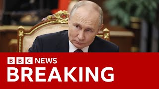 Putin says Russia hit Ukraine with new intermediaterange ballistic missile  BBC News [upl. by Ociram]