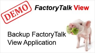 Rockwell  FactoryTalk View Backup Application [upl. by Azeria]