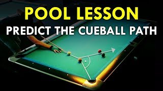 Pool Lesson  Calculate The Cue Ball Path Using The Tangent Line [upl. by Elyrad794]