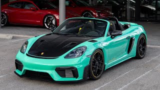 Our First New 2024 Porsche 718 Spyder RS  PTS Mint Green [upl. by Chandler237]