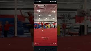 Kailyn Grimes floor training  gymnastics 20241019 Instagram [upl. by Rhyner286]