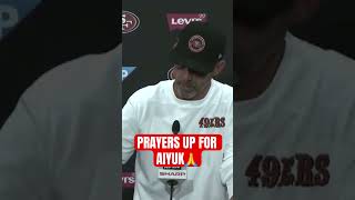 Kyle Shanahan’s Brandon Aiyuk injury update 49ers brandonaiyuk kyleshanahan [upl. by Ackley]