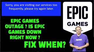 Epic Games Outage  Is Epic Games Down Right Now  FIX Available ✅ [upl. by Nirag]