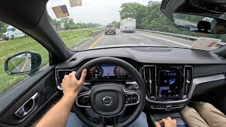 2022 Volvo S60 B5 RDesign AWD  POV Test Drive  060 [upl. by Aneerak]