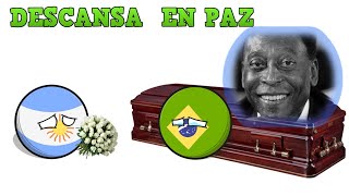 ADIÓS PELÉ countryballs descansaenpaz [upl. by Nosaj]