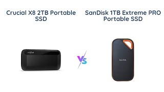 Crucial X8 vs SanDisk Extreme PRO Portable SSD Comparison [upl. by Fishman]