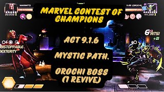 Marvel Contests Of Champions Act 916 mystic path Orochi boss 1 revives [upl. by Ellennahc]