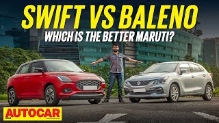 2024 Maruti Swift vs Maruti Baleno  Sibling Rivalry  Comparison  Autocar India [upl. by Assyn]