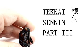 Netsuke Carving  Tekkai Sennin Completed [upl. by Nitneuq]