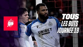 TOUS LES BUTS JOURNEE 19 👀⚽ Moments forts de la Jupiler Pro League 2324 [upl. by Hambley]