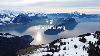 Rigi Panoramaweg  wandern von Rigi Kulm über Kaltbad zur Scheidegg Kanton SchwyzLuzern Schweiz [upl. by Nnylahs105]