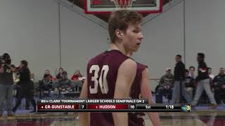 80th Clark Tournament Larger School Semifinal  GrotonDunstable vs Hudson [upl. by Liscomb]