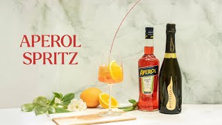 Easy Summer Cocktail  Aperol Spritz Recipe [upl. by Layney704]