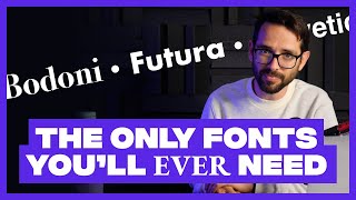 Designers Only Need These 6 Fonts Trash the Rest [upl. by Ramirol801]