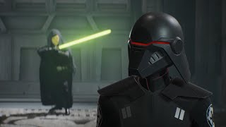 Luke Skywalker Vs Inquisitor [upl. by Annahsohs]