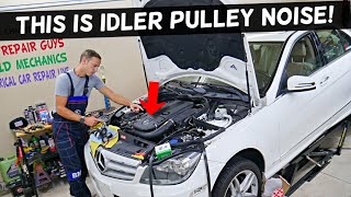 WHAT IDLER PULLEY WHINE NOISE SOUND ON A CAR [upl. by Converse]